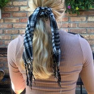 CUTE Checkered Hair Scarf